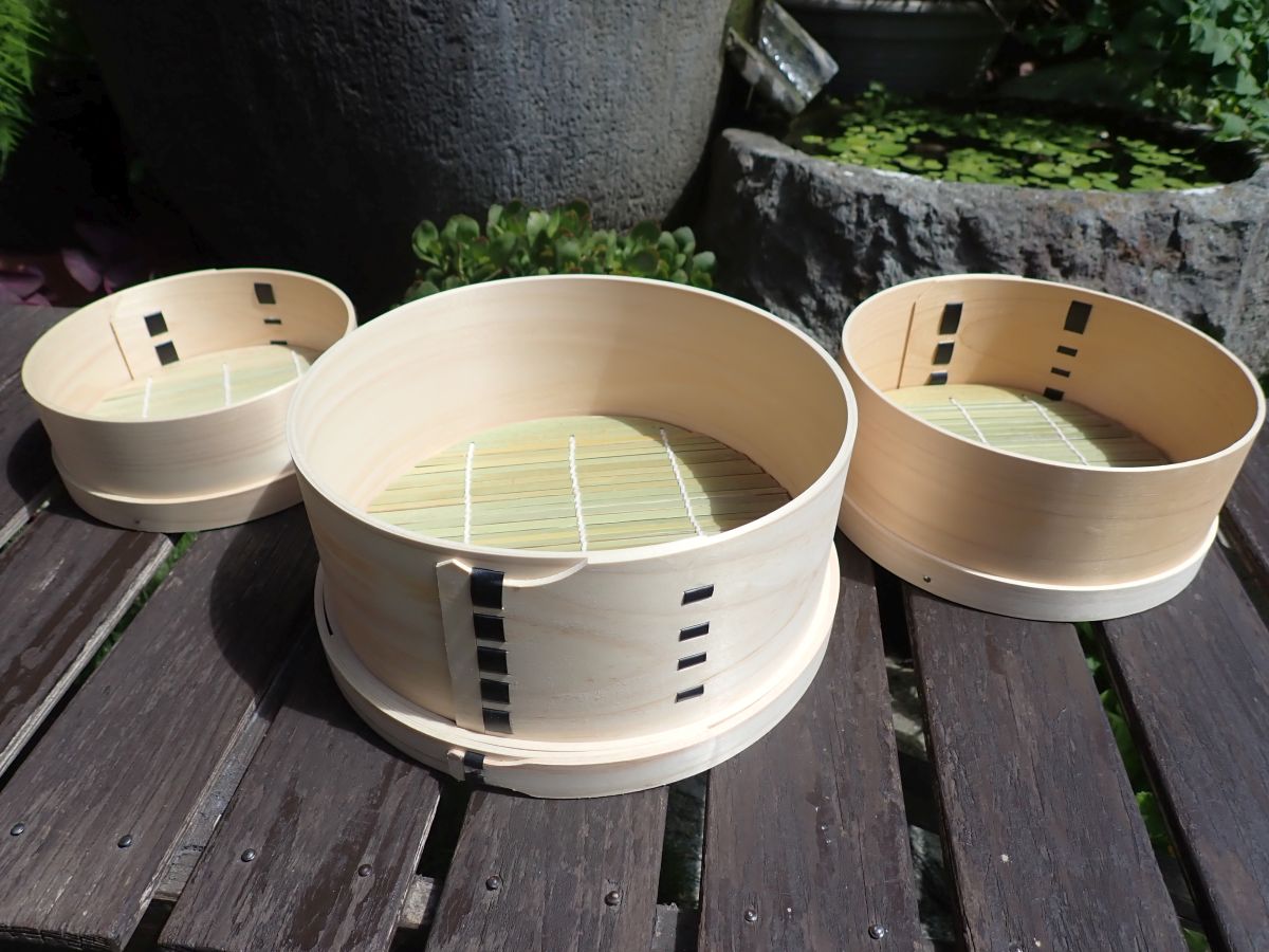【数量限定/オーダーメイド】和せいろ 7寸(内径約19cm)　ヤマザクラ留め【吉野檜/日本製】