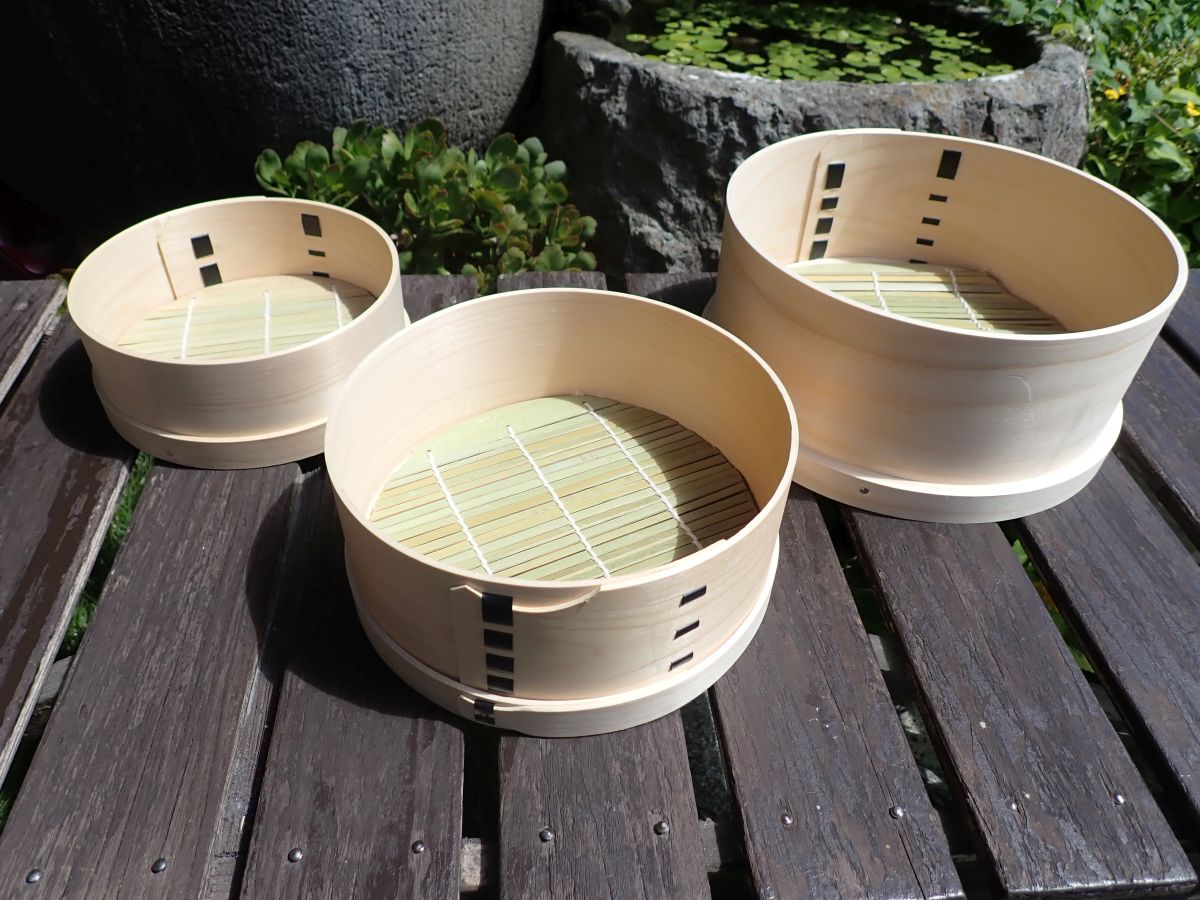 【数量限定/オーダーメイド】和せいろ 6寸(内径約16cm)　ヤマザクラ留め【吉野檜/日本製】