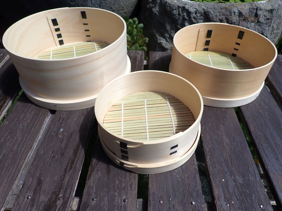 【数量限定/オーダーメイド】和せいろ 5寸(内径約14cm)　ヤマザクラ留め【吉野檜/日本製】